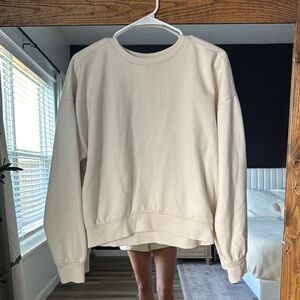 Universal Thread Cream Sweatshirt Relaxed Fit